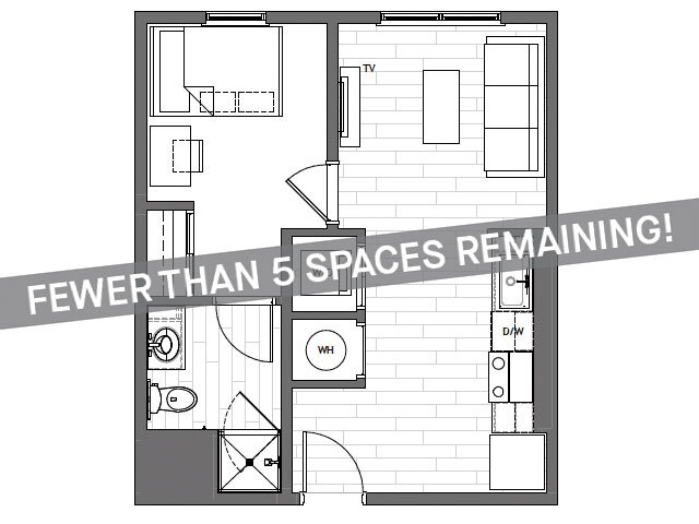 1x1 A - Fewer Than 5 Units Remaining! - Student | Evolve Bloomington