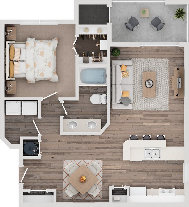 Explore this well-designed apartment featuring a seamless blend of comfort and style. - Retreat at Peachtree City