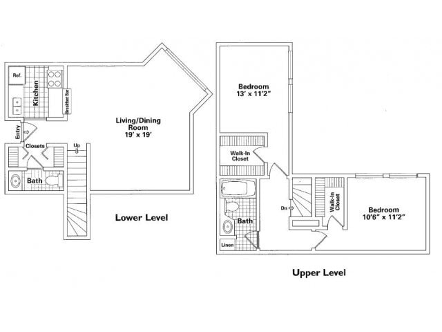 Floorplan - Oak Park City Apartments