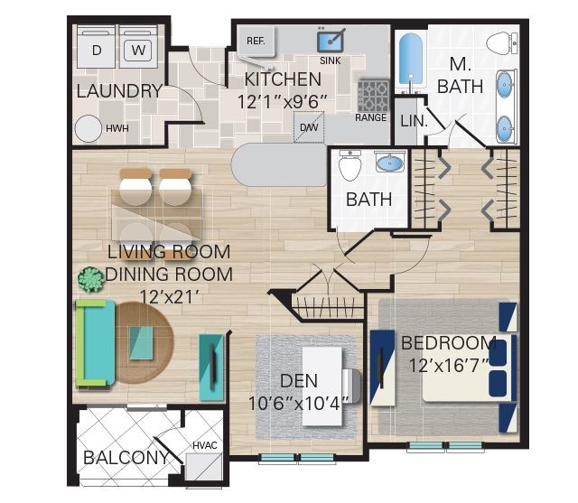 Floorplan - Montage at Hamilton Apartments 55+ Community