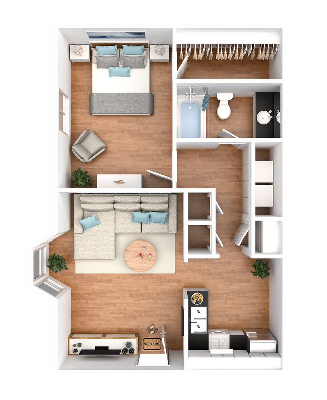 1 Bedroom 1 Bathroom - West End Living