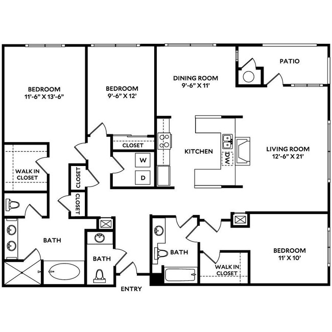 Floorplan - The Mercer