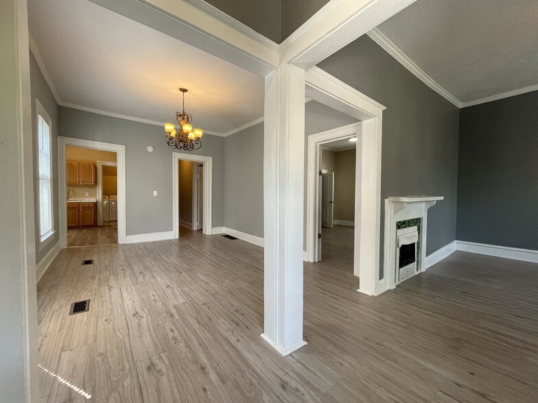 Entry, Living Room, & Dining Room - 419 W Gray St