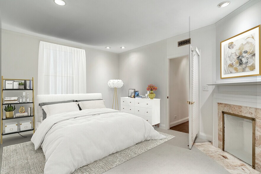 Primary Bedroom w/ Furniture - 1228 N Dearborn St