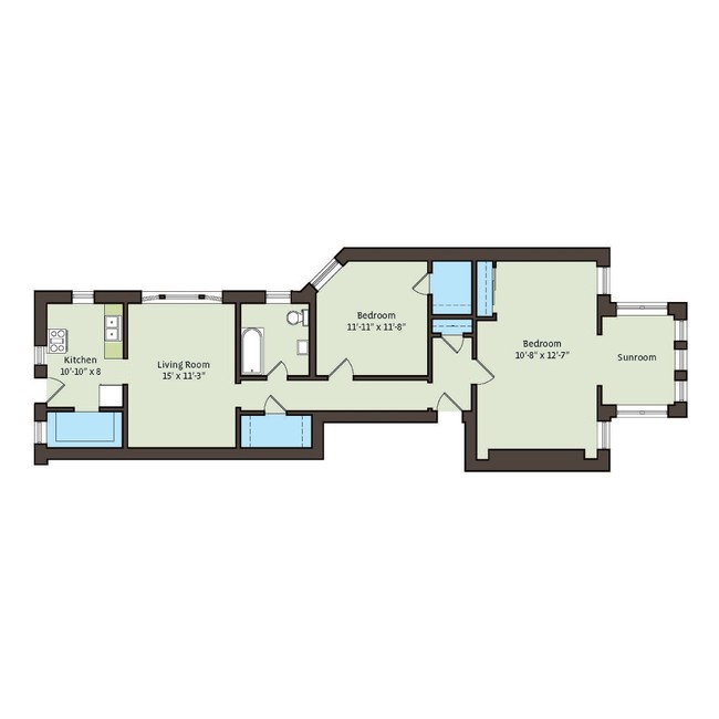 Floorplan - 5128-5132 S. Cornell Avenue