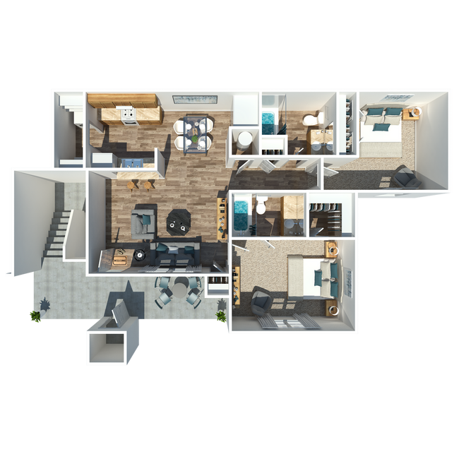Two Bedroom + Two Bathroom - Chapel Ridge of Martin (old)