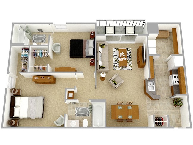 Floorplan - Rohoic Wood Apartments and Townhomes