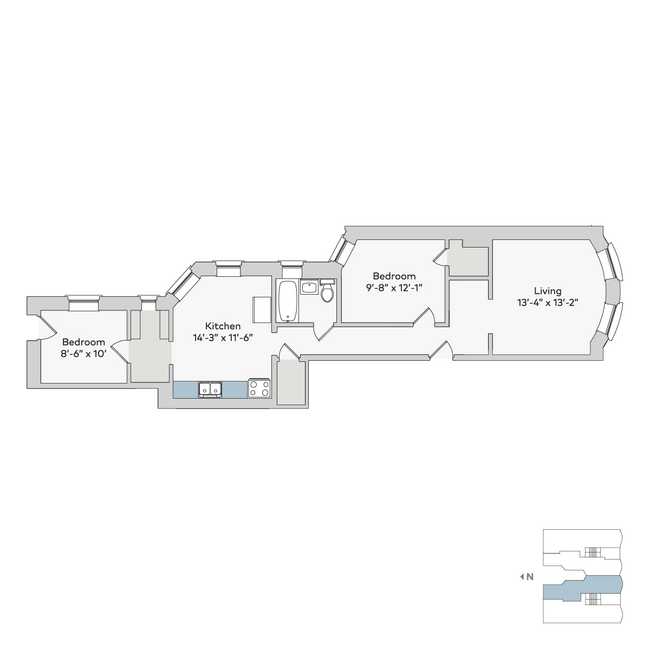 Floorplan - 1515 E. 54th Street