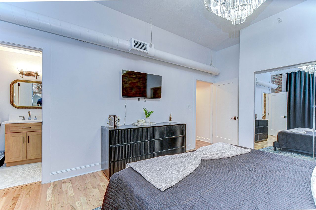 Enjoy a 40" smart tv in the master as wll - 215 Central Ave