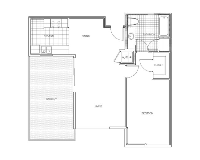 Venezia 1x1 floor plan PR SM Venezia LLC - PR SM Venezia LLC
