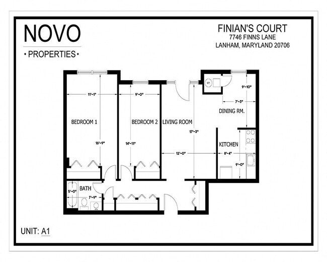 Floorplan - Finian's Court Apartments