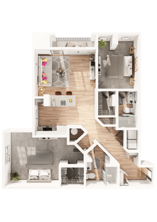 Floorplan - Arapahoe Square Apartments