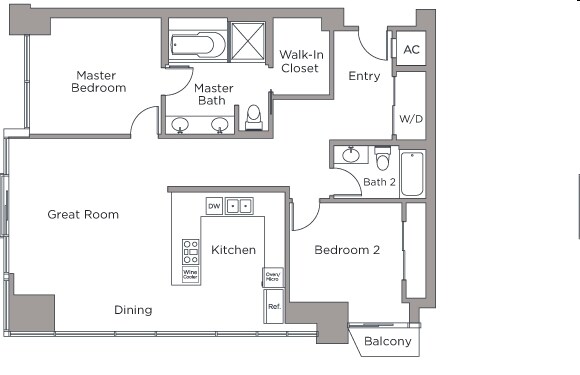 2BR/2BA - Latitude 33