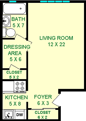 Floorplan - The Flats on Penn