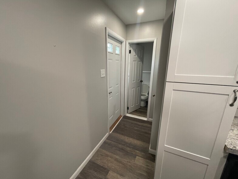 Rear Kitchen Door and Bathroom Entry - 16 Slate Hill Rd