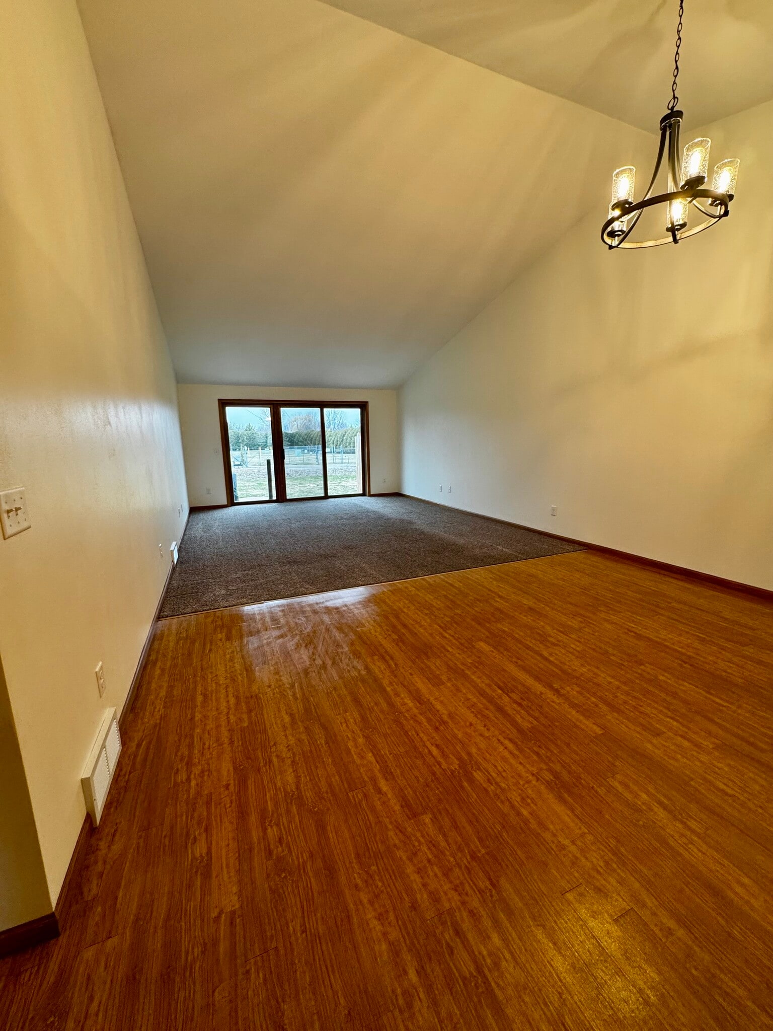 View From Entry Way - Livingroom/Dining Area - 3719 S Berryfield Ln