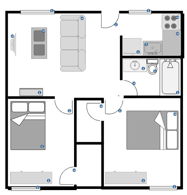 2 Bedroom - Citrus Oaks Apartments