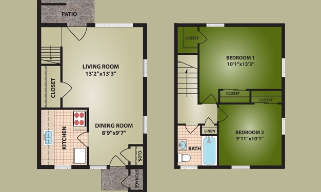 2BR/1BA - Glen Meadows Apartments