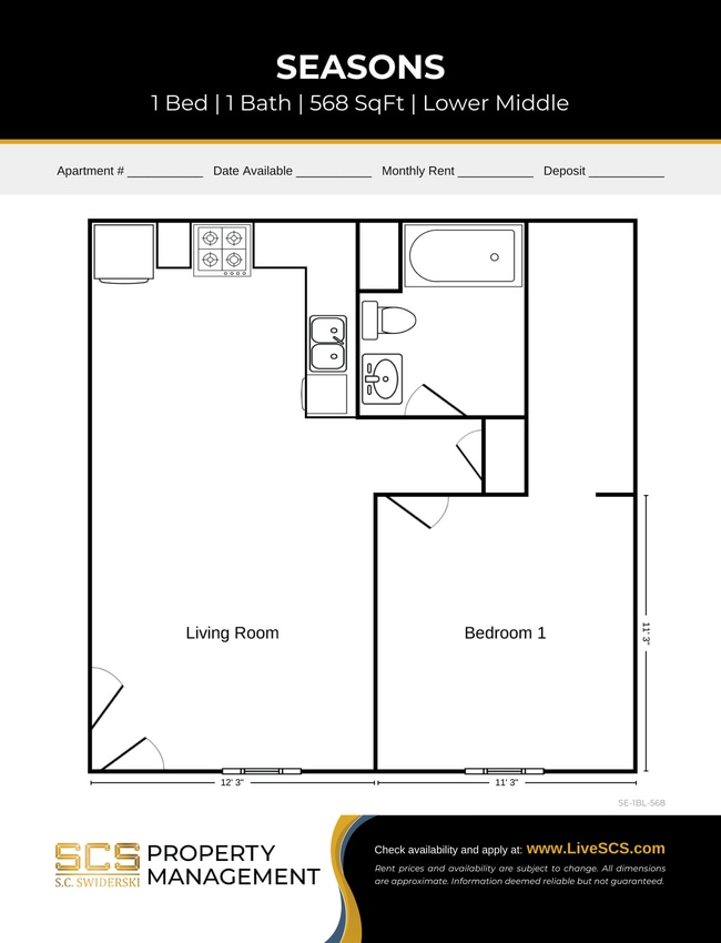 Floorplan - River View Apartment Community