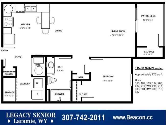 Floorplan - Legacy Laramie Senior Residences