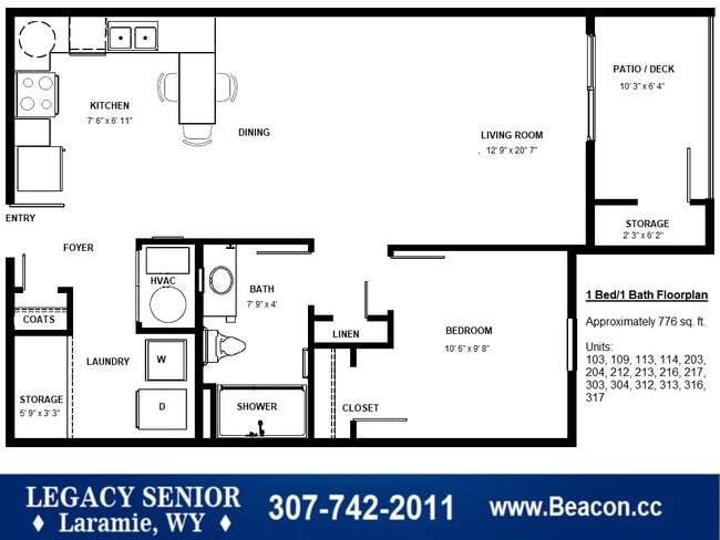 Floorplan - Legacy Senior Residences