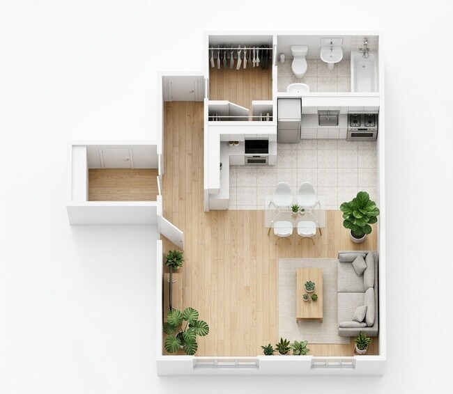 Floorplan - Bellevue Court Apartments