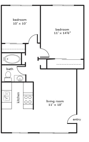 2BR/1BA - Greenfield Village