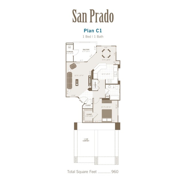 1BR/1BA - San Prado