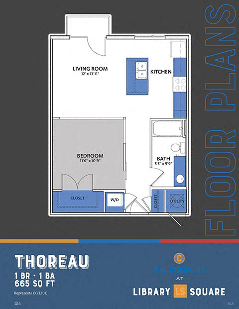 Floorplan - The Congress at Library Square