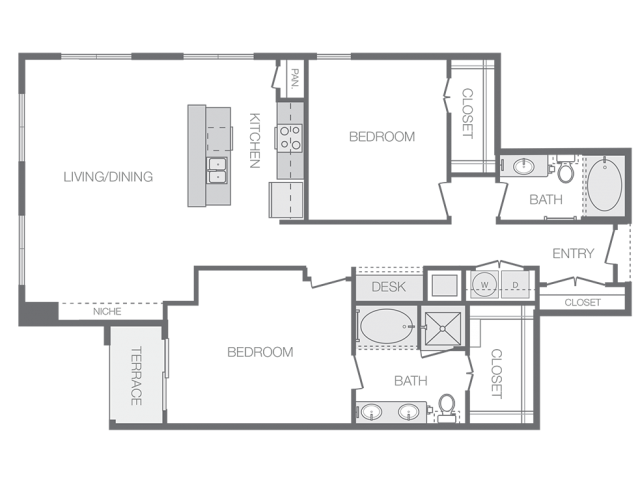 Floorplan - Hanover Rice Village