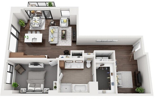 Floorplan - 1000 Speer by Windsor
