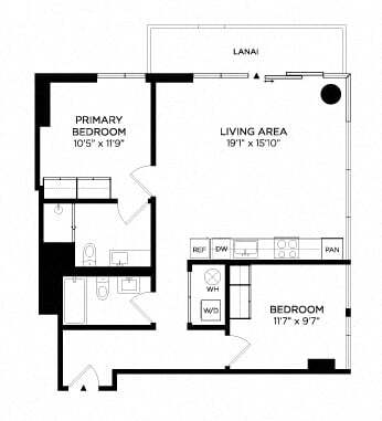 Floorplan - Lilia Waikiki