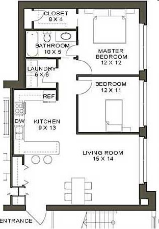 2BR/1BA - 257 Lafayette Center Lofts
