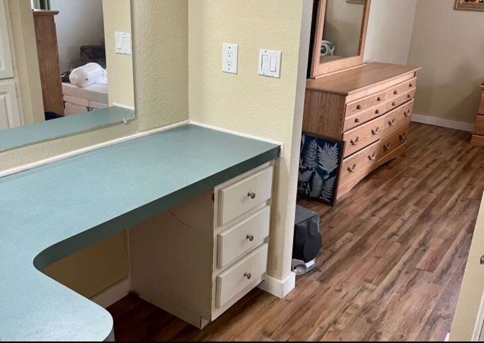 Powder/Workroom in Bedroom #1 with drawers - 945 Plantation Rd