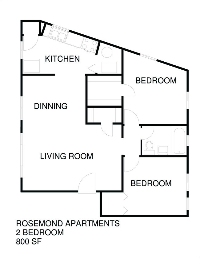 Floorplan - Rosemond Apartments