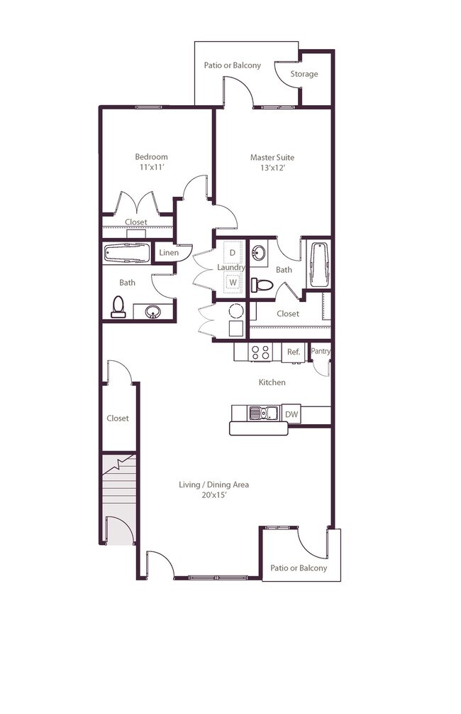 Spacious Two Bedroom - Residences of Gallatin