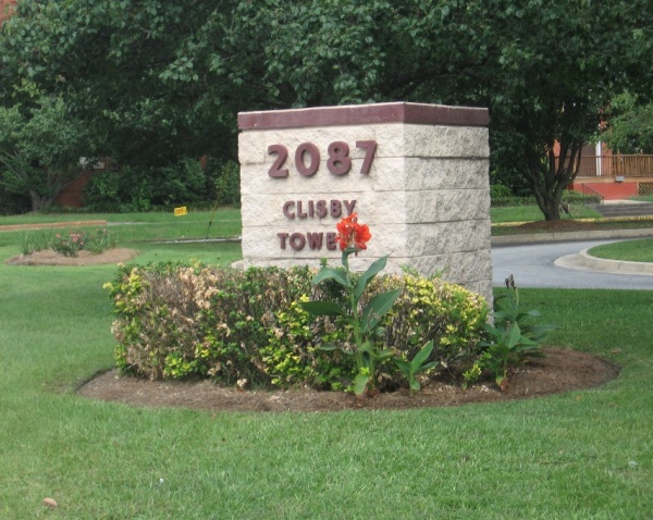 Sign - Clisby Towers