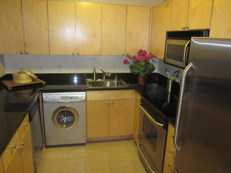 Washer/Dryer inside kitchen - 30 E Huron St