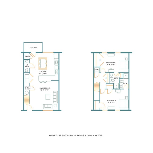 2BR/2.5BA- Unfurnished - State College Collective on Northbrook