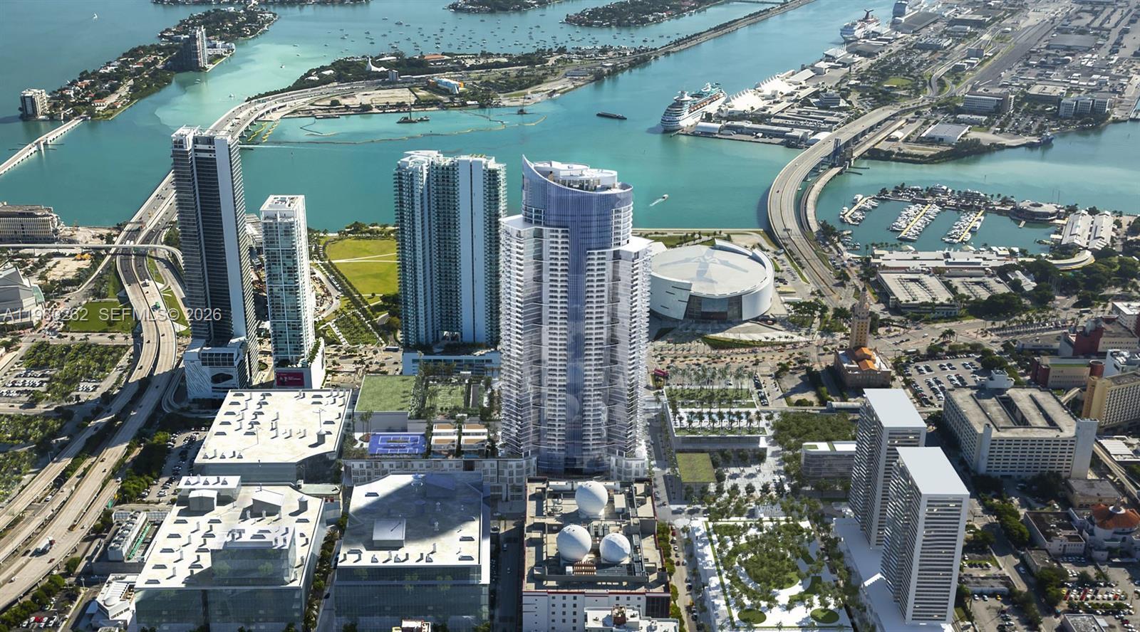 Aerial View - 851 NE 1st Ave