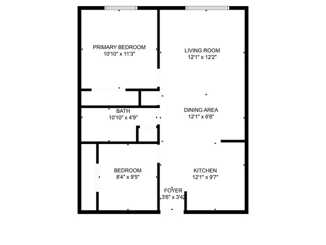 Two Bedroom One Bathroom - Maplewood East