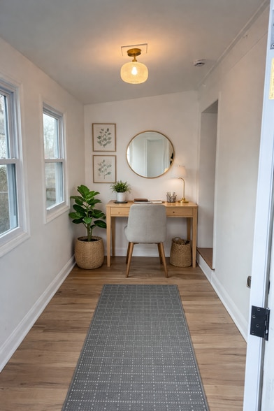 Porch decorated using AI. - 410 E Point Pleasant Ave