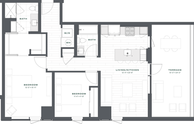 Floorplan - Triangle Square