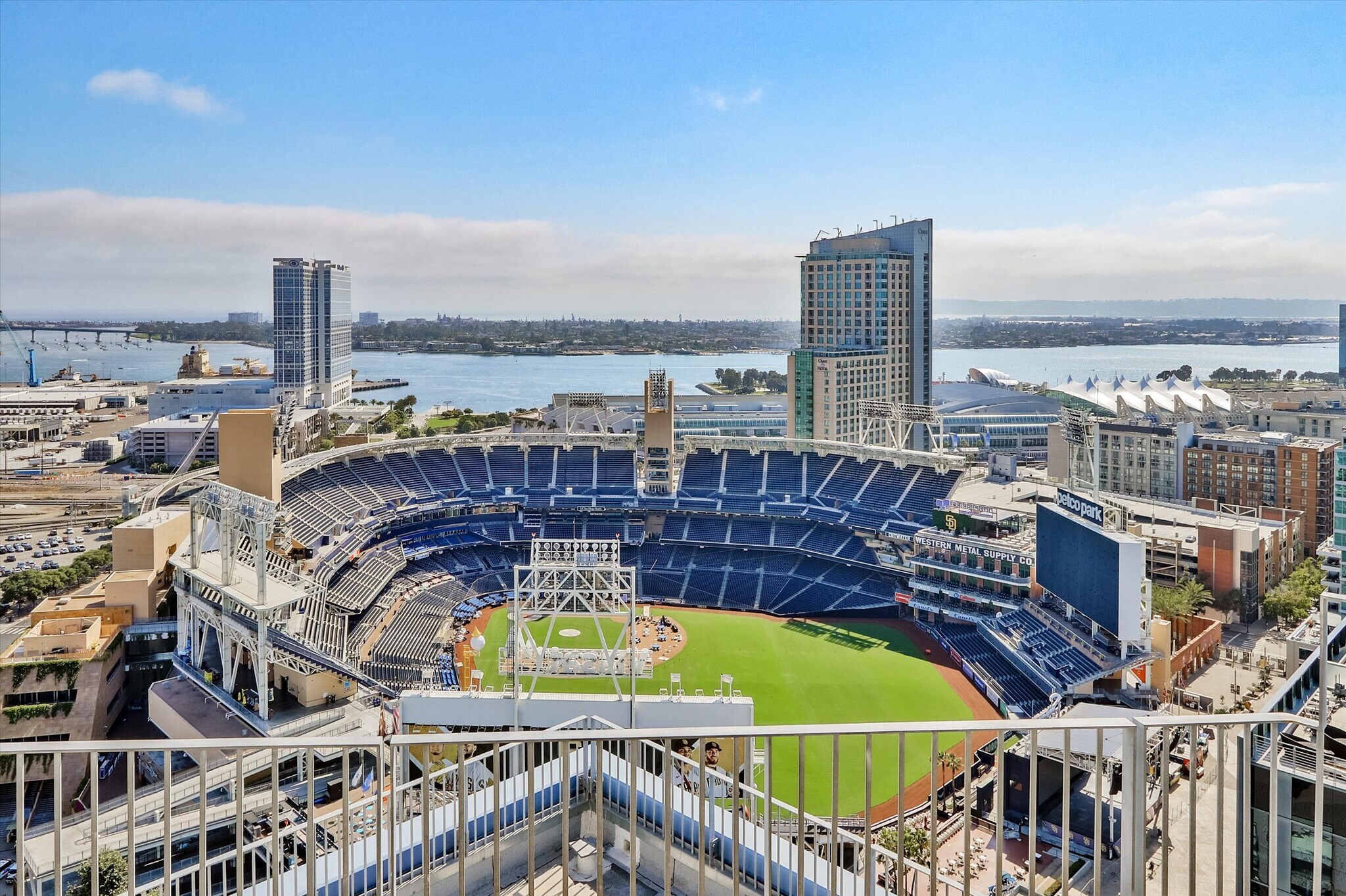 Views into Petco Park from Icon's rooftop - 321 10th