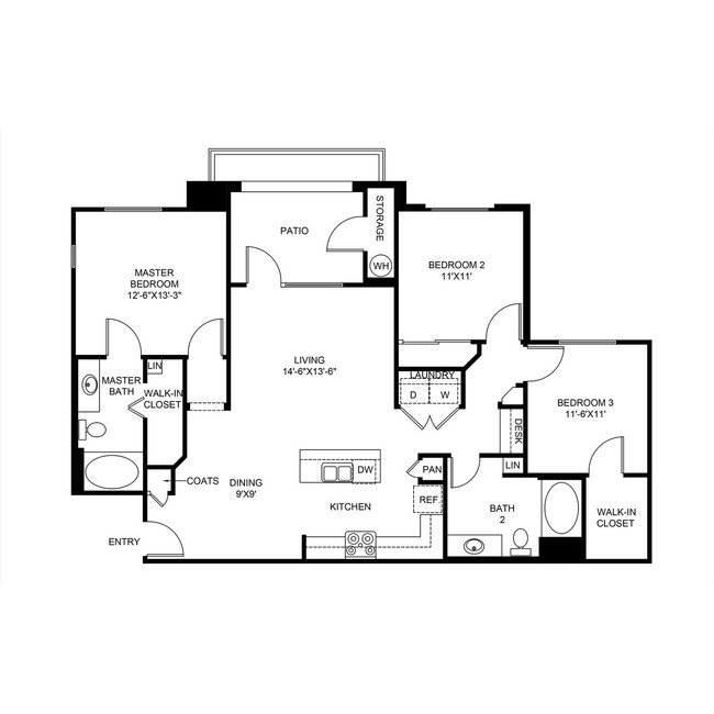 Floorplan - The Grove Apartments