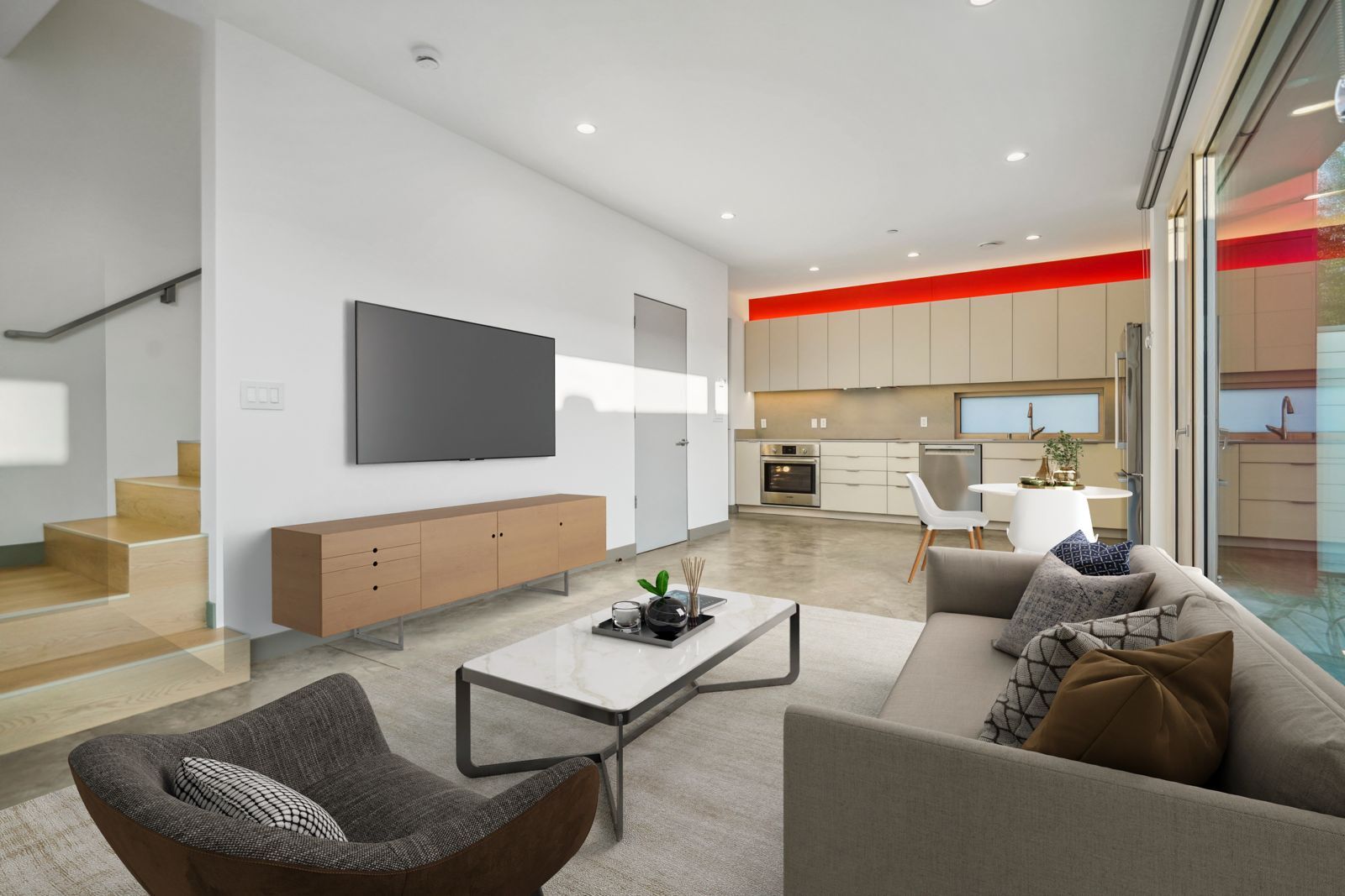 1st floor - living room + kitchen - 12529 Wagner St