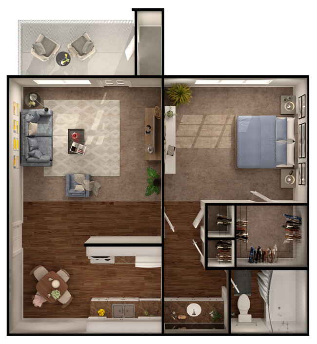 Floorplan - Elevation Apartments