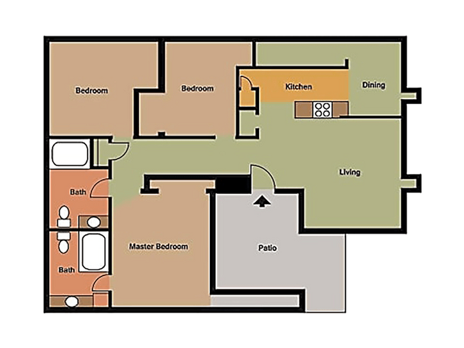 Floorplan - Norte Villas Apartments