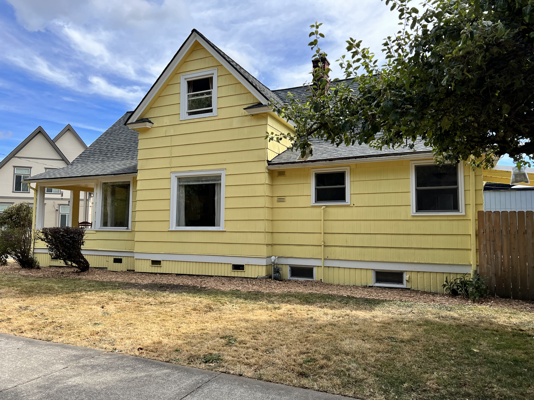 Side of house - new roof and paint - 2123 Park St