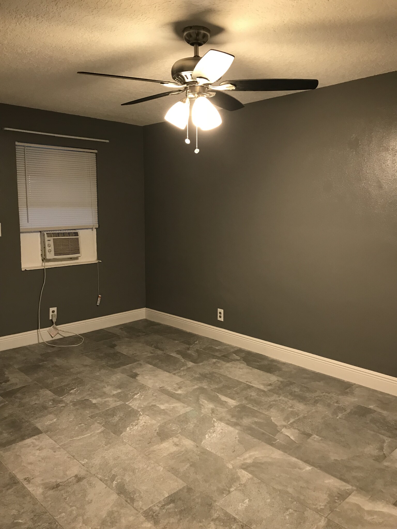 Living Room/AC runs cold/ new ceiling fan - 128 NW 13th Avenue